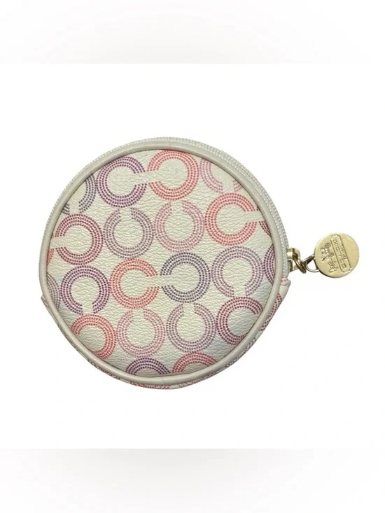 The Coach Waverly Y2K Optic Art round coin purse - Picture 1 of 4